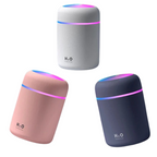 Mini-Luftbefeuchter und Aroma-Diffusor 300ml USB – LED-Licht, Ultraschall, 2 Sprühmodi, leise