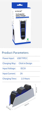 Doppelladestation für PS5 DualSense Controller