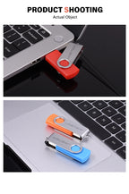 USB 3.0 Metal USB Stick – Rotatable Mini Pendrive 4–64 GB, Robust and High-Speed