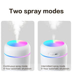 Mini-Luftbefeuchter und Aroma-Diffusor 300ml USB – LED-Licht, Ultraschall, 2 Sprühmodi, leise