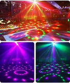 RGB LED Disco Licht – Rotierender DJ Ball mit Strobe & Sound-Control, 15W Party-Lampe für Zuhause, Club, Events & Weihnachten