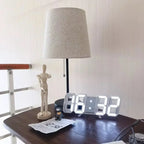 Moderne 3D LED Digitaluhr mit Temperaturanzeige und Weckfunktion