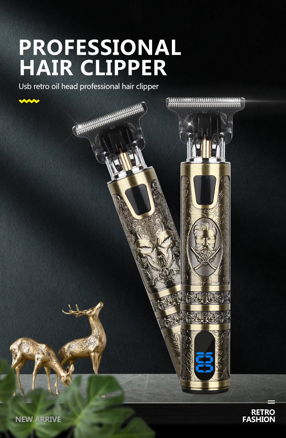 V-Vimika 5-in-1 Profi-Haarschneider | Bart-, Haar- und Körpertrimmer | Edelstahlklingen | Akku- und Netzbetrieb | Nass- und Trockenschnitt