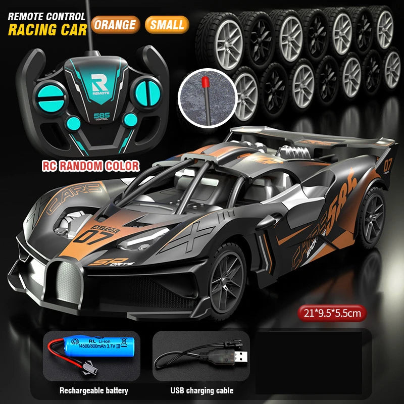 RC Drift Racing Car – High-Speed ​​4-Channel Sports Car with Remote Control, Battery and Drift Function 