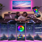 RGB LED Lichtstreifen 1–30 m – USB 5V – Bluetooth, WLAN oder 44-Key Fernbedienung – App steuerbar - Musik Sync