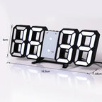 Moderne 3D LED Digitaluhr mit Temperaturanzeige und Weckfunktion