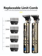 V-Vimika 5-in-1 Profi-Haarschneider | Bart-, Haar- und Körpertrimmer | Edelstahlklingen | Akku- und Netzbetrieb | Nass- und Trockenschnitt