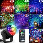 RGB LED Disco Licht – Rotierender DJ Ball mit Strobe & Sound-Control, 15W Party-Lampe für Zuhause, Club, Events & Weihnachten