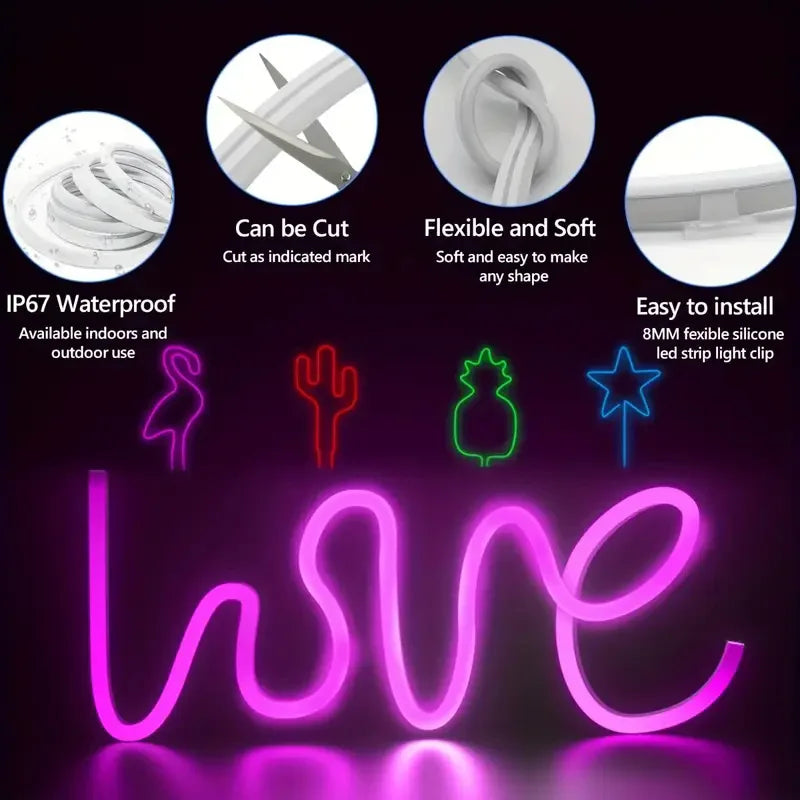RGB-LED-Neonstreifen – Flexibel, wasserdicht und intelligent steuerbar
