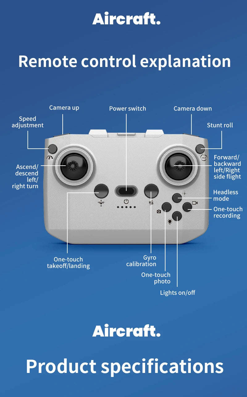 H135 Mini-Drone – Faltbarer 4K Dual-Kamera FPV Quadcopter mit WIFI, Höhenhaltung & 180° elektrischer Kamerasteuerung