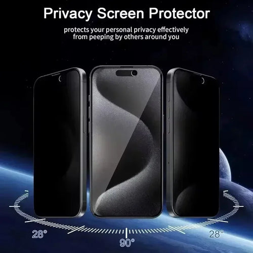 Anti-Spy Panzerglas für iPhone 11–16 – Blickschutz und Displayschutz aus Hartglas