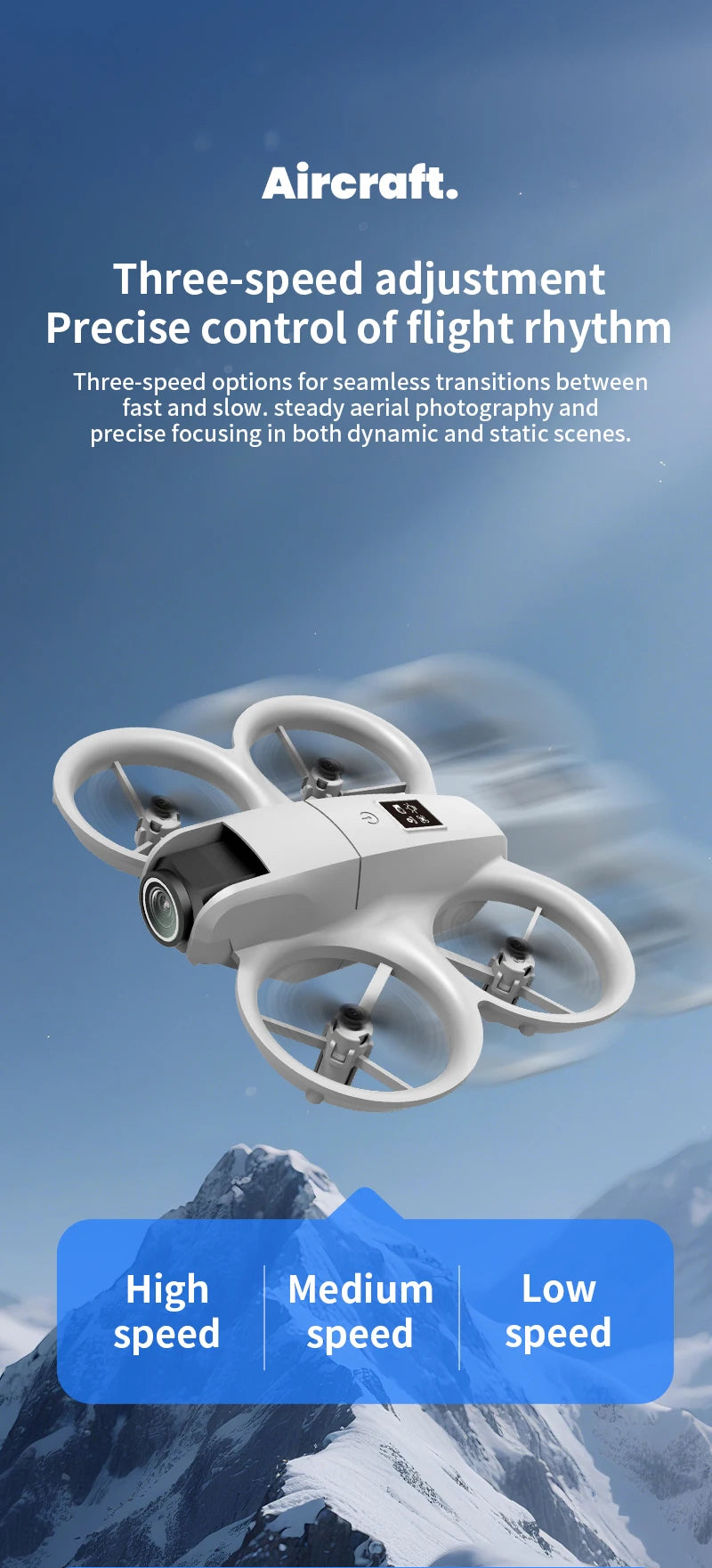 H135 Mini-Drone – Faltbarer 4K Dual-Kamera FPV Quadcopter mit WIFI, Höhenhaltung & 180° elektrischer Kamerasteuerung