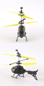 Handgelenk-gesteuerter Induktions-Mini-Helikopter – Stoßfeste RC-Drohne mit LED-Beleuchtung & USB-Aufladung
