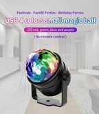 RGB LED Disco Licht – Rotierender DJ Ball mit Strobe & Sound-Control, 15W Party-Lampe für Zuhause, Club, Events & Weihnachten