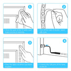 LED TV backlight – RGB USB LED strip with 3-button control, self-adhesive and flexible