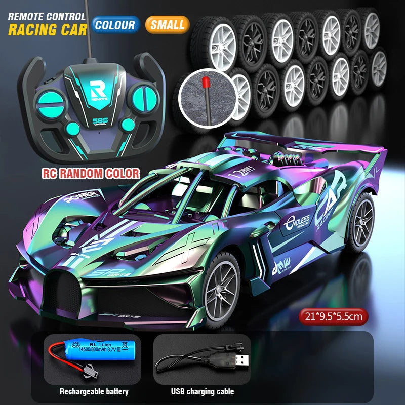 RC Drift Racing Car – High-Speed ​​4-Channel Sports Car with Remote Control, Battery and Drift Function 