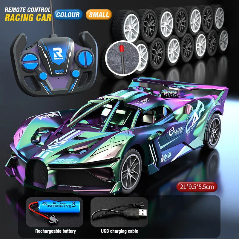 RC Drift Racing Car – High-Speed ​​4-Channel Sports Car with Remote Control, Battery and Drift Function 