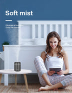 Mini-Luftbefeuchter und Aroma-Diffusor 300ml USB – LED-Licht, Ultraschall, 2 Sprühmodi, leise