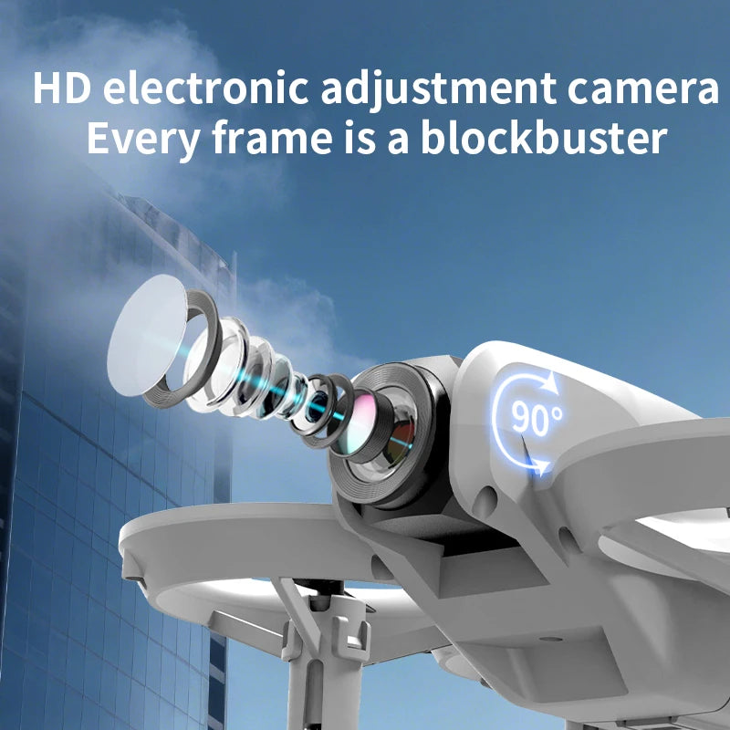 H135 Mini-Drone – Faltbarer 4K Dual-Kamera FPV Quadcopter mit WIFI, Höhenhaltung & 180° elektrischer Kamerasteuerung