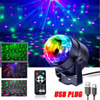 RGB LED Disco Licht – Rotierender DJ Ball mit Strobe & Sound-Control, 15W Party-Lampe für Zuhause, Club, Events & Weihnachten