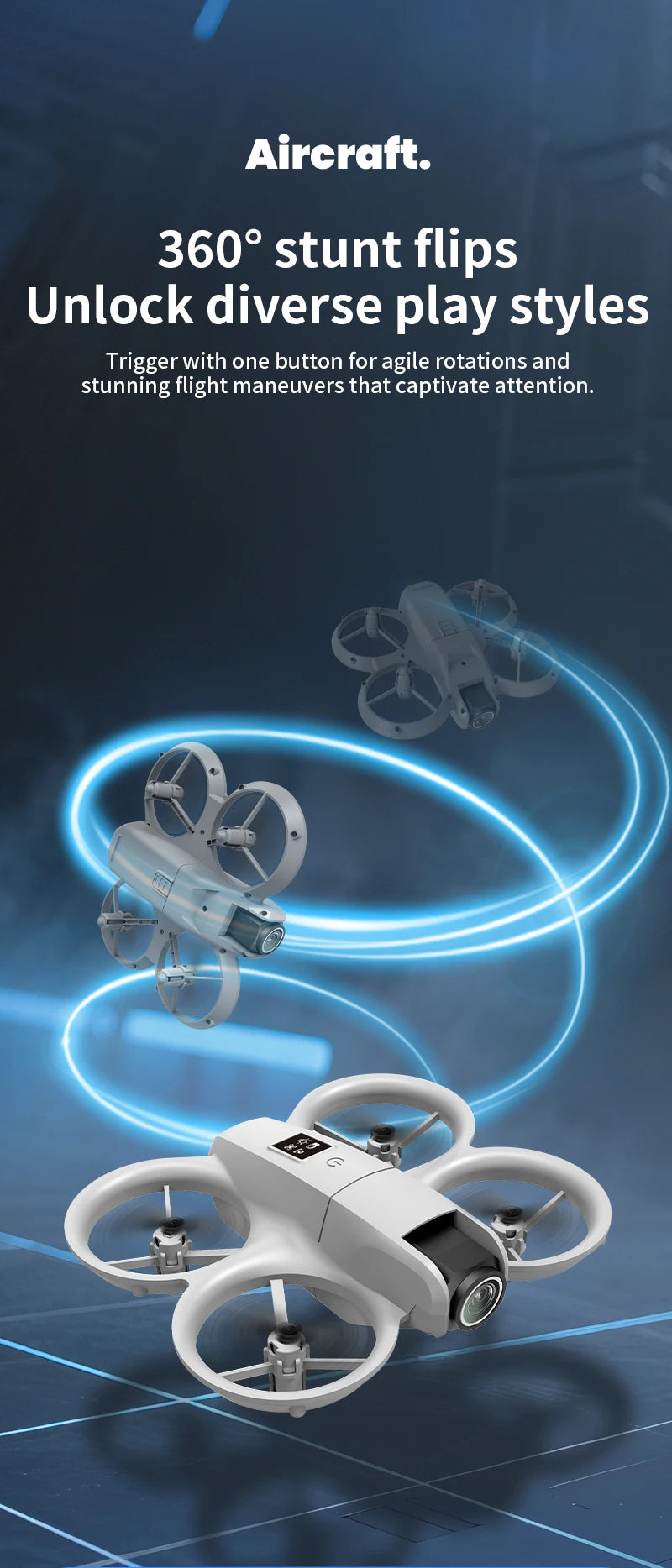 H135 Mini-Drone – Faltbarer 4K Dual-Kamera FPV Quadcopter mit WIFI, Höhenhaltung & 180° elektrischer Kamerasteuerung