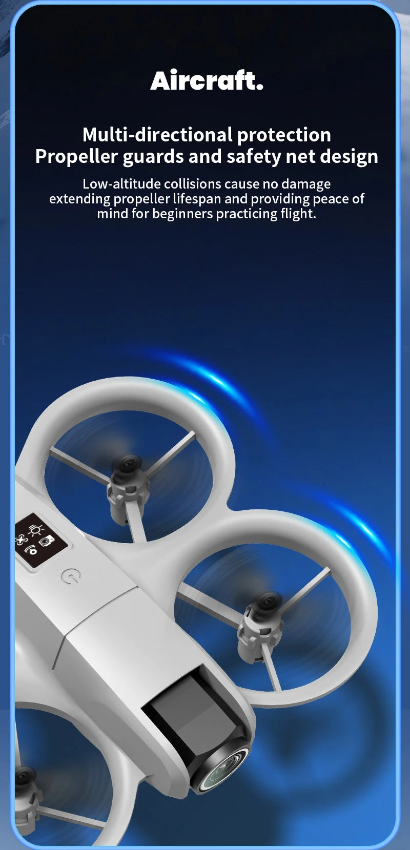 H135 Mini-Drone – Faltbarer 4K Dual-Kamera FPV Quadcopter mit WIFI, Höhenhaltung & 180° elektrischer Kamerasteuerung